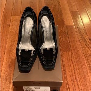 Linea Paolo Black Suede Heels